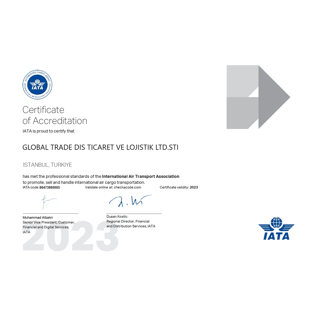 IATA SERTİFİKA GTL EUROPE